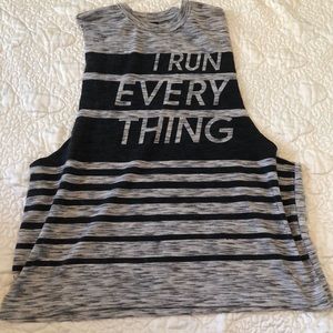 Grey Workout Muscle Tee